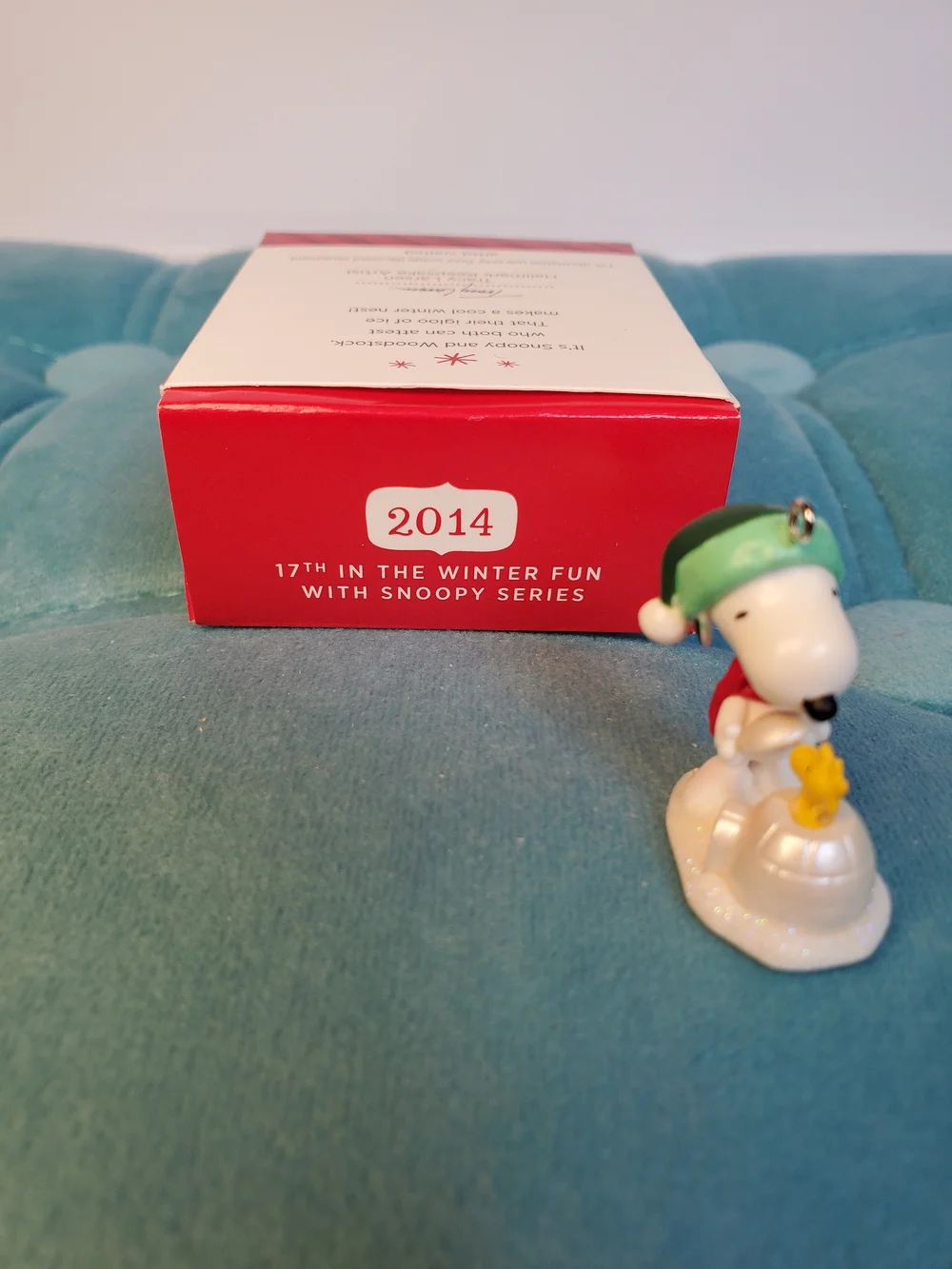 Hallmark Keepsake Mini Ornament Winter Fun with Snoopy 17th Series 2014 QXM8503